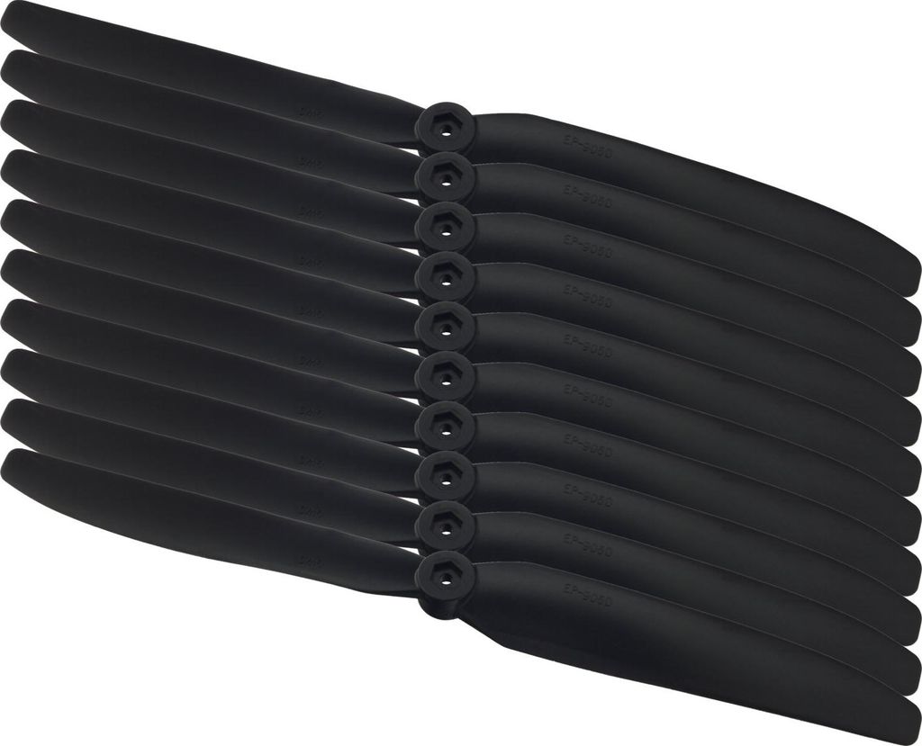 10x GWS 9x5 Luftschrauben Propeller GW/EP9050 229x127 Direct Drive Propeller Schwarz