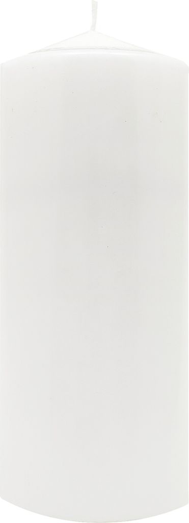 Stumpenkerze 70 x 130 mm weiß, 1 Stück, deutsche Produktion