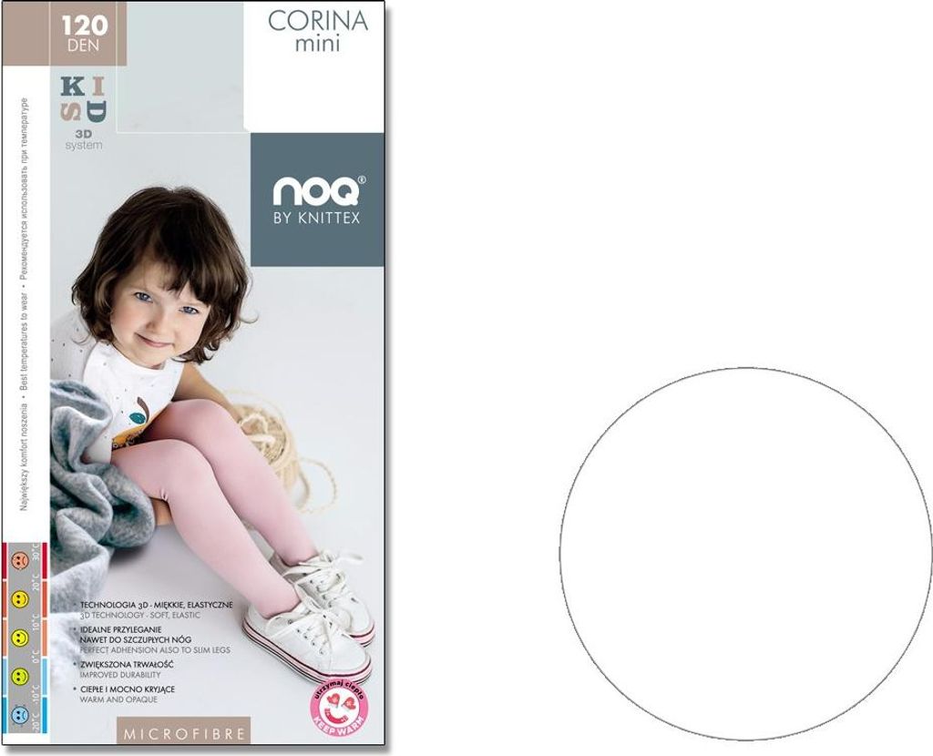 Mikrofaserstrumpfhose für Kleinkinder 120 den Bianco 92-98