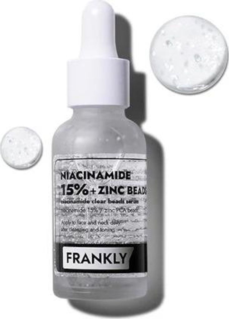 FRANKLY Niacinamide 15% + Zinc Beads Serum 30 ml - Gesichtsserum gegen Unreinheiten