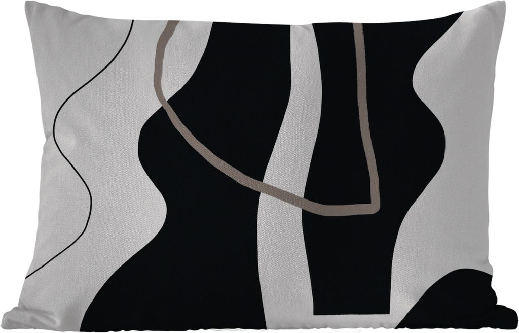 MuchoWow Outdoor Kissen - Abstrakt - Minimalismus - Design - 60x40 cm - Wetterfest - Lounge Kissen - Zierkissen - Kissen für Innenräume