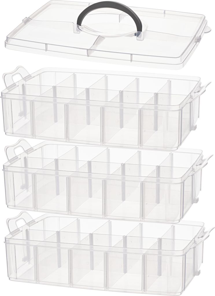 VBS Stapelbox mit Griff, 3-tlg. Produktbild 