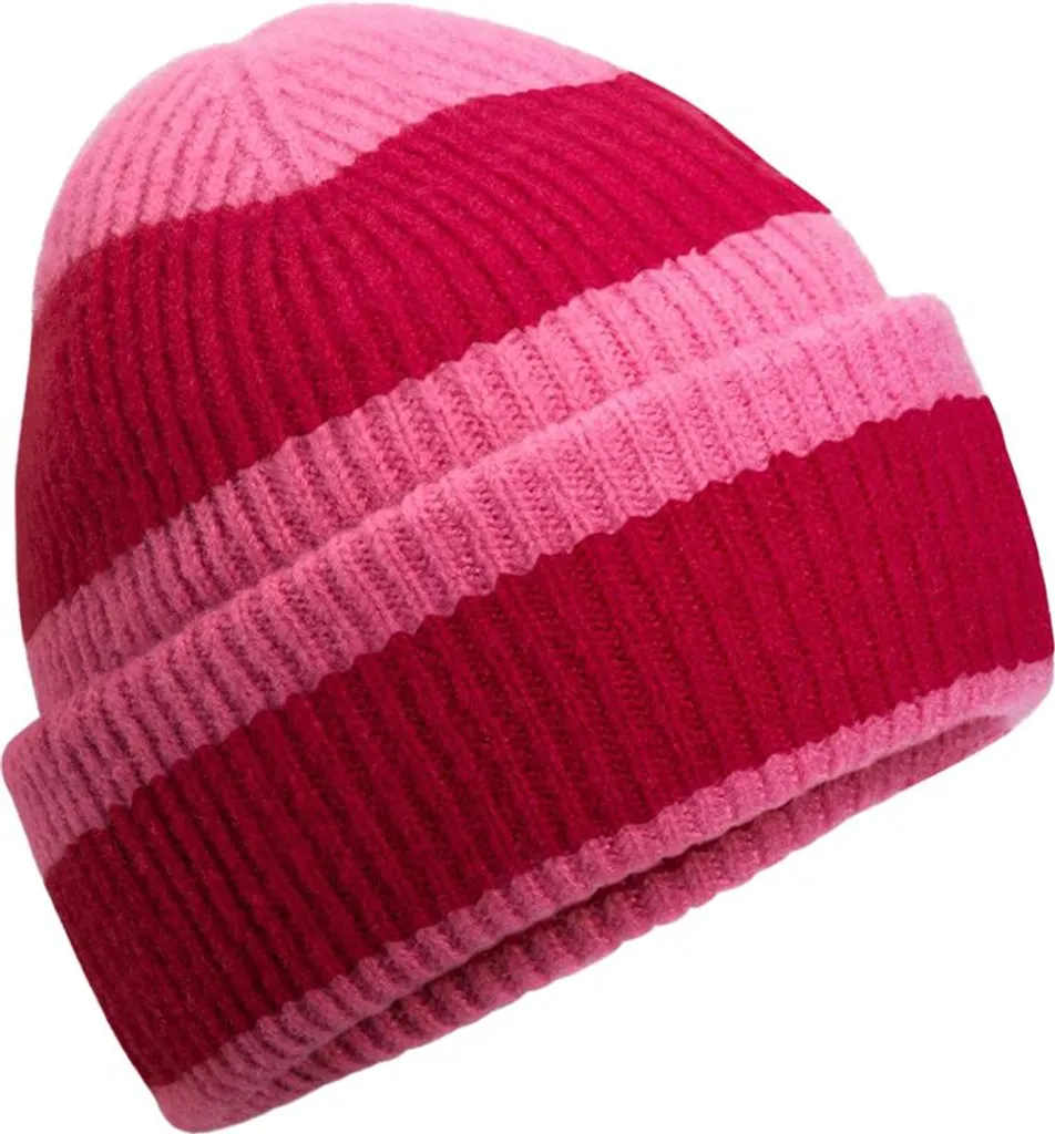 Beechfield Heritage Beanie BC6912 Rosa/Rosso - Accessorio Invernale