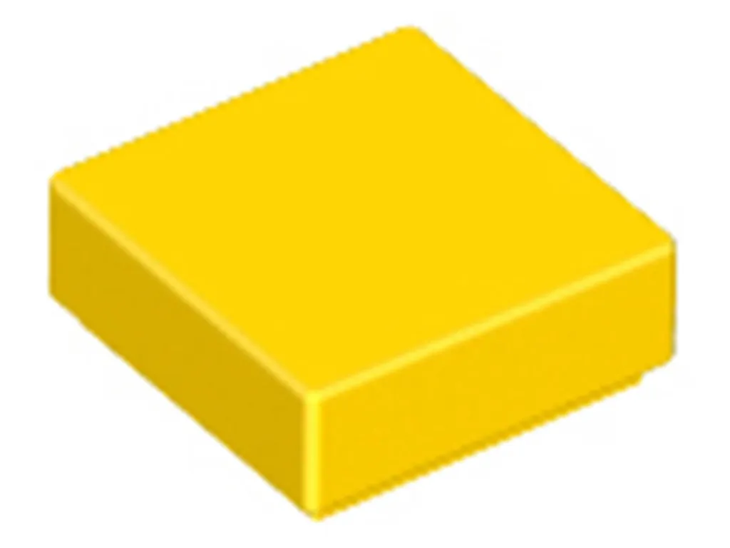 Tuiles Lego 3070 Jaunes 1x1 - Pack de 250 Pièces de Qualité ABS