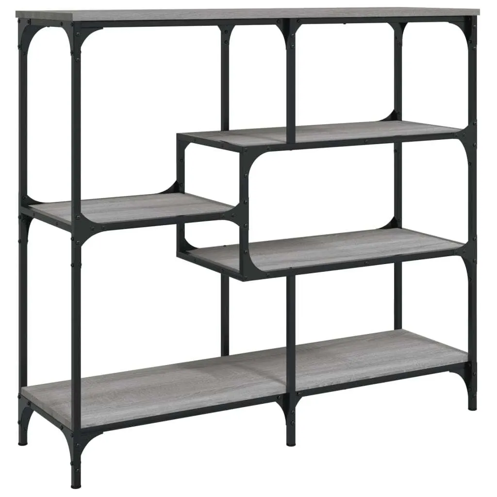 Tavolo consolle grigio Sonoma 103x32x95 cm materiale a base di legno