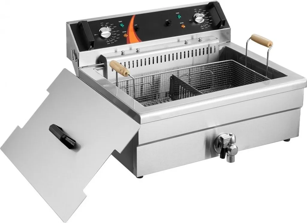Friteuse haute performance 20L inox 2250W - Température Max 200°C - 11