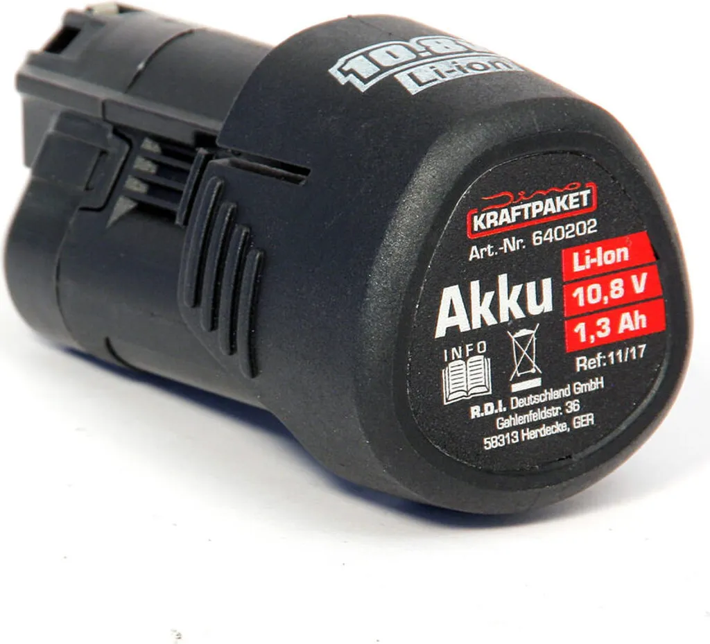 Batterie Lithium 10,8V 1.3Ah 640241 Dino KRAFTPAKET compacte et légère