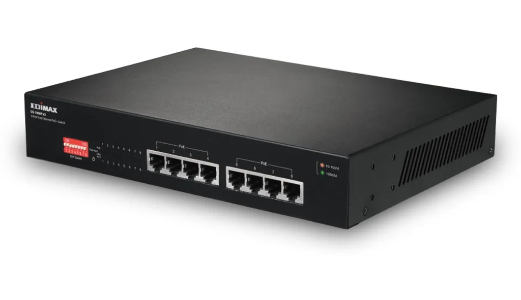 Switch PoE+ 8 Ports Gigabit EDIMAX GS-1008P V2 avec Long Range