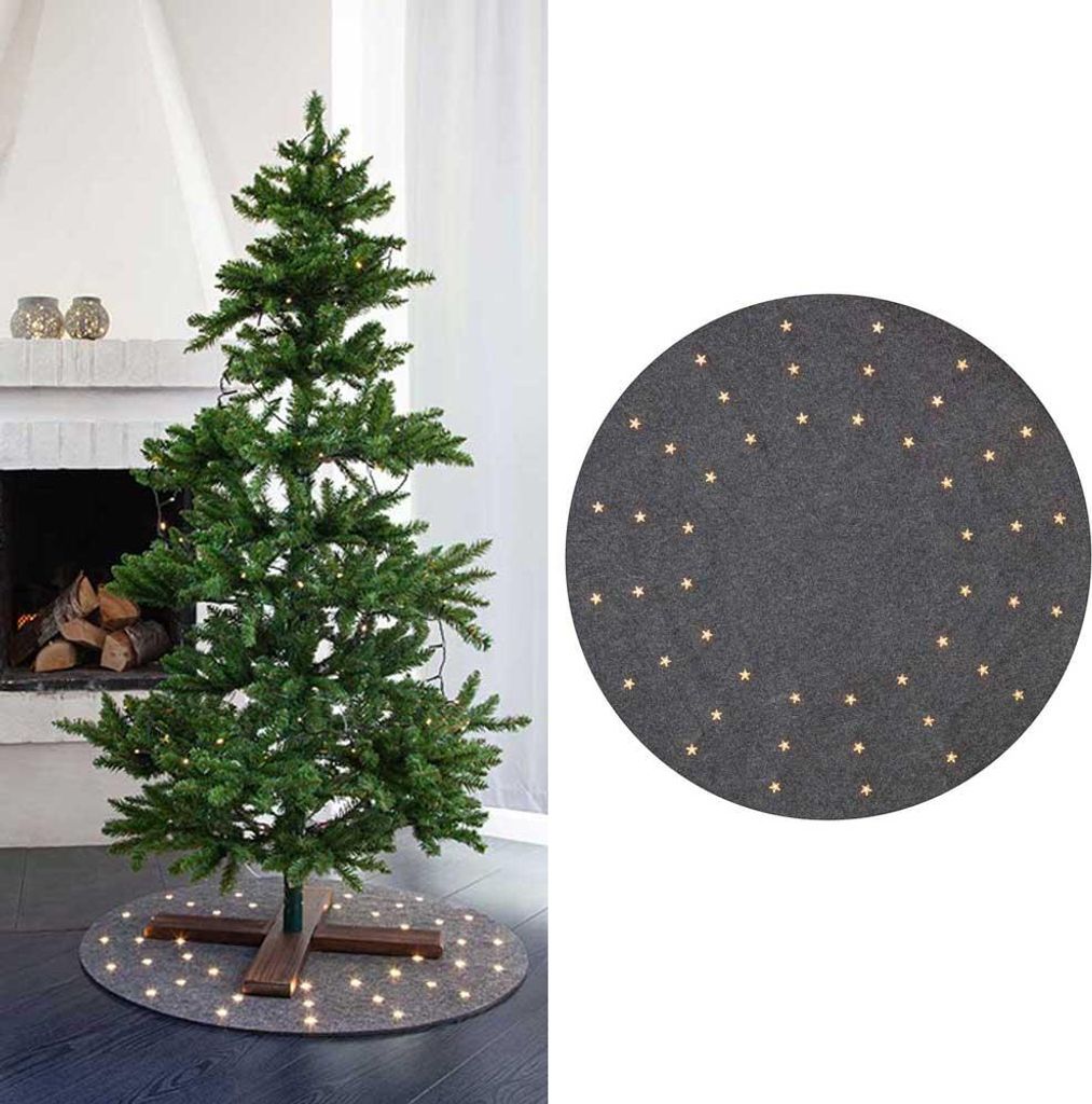 Eglo LED Christbaumdecke Matte Granne Grau rund Ø80cm Produktbild 