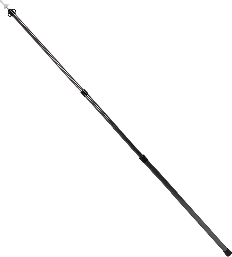 Retractable Canopy Pole Aluminiumlegierung Ultra Light Portable Extendable Canopy Pole für Outdoor Camping Schwarz