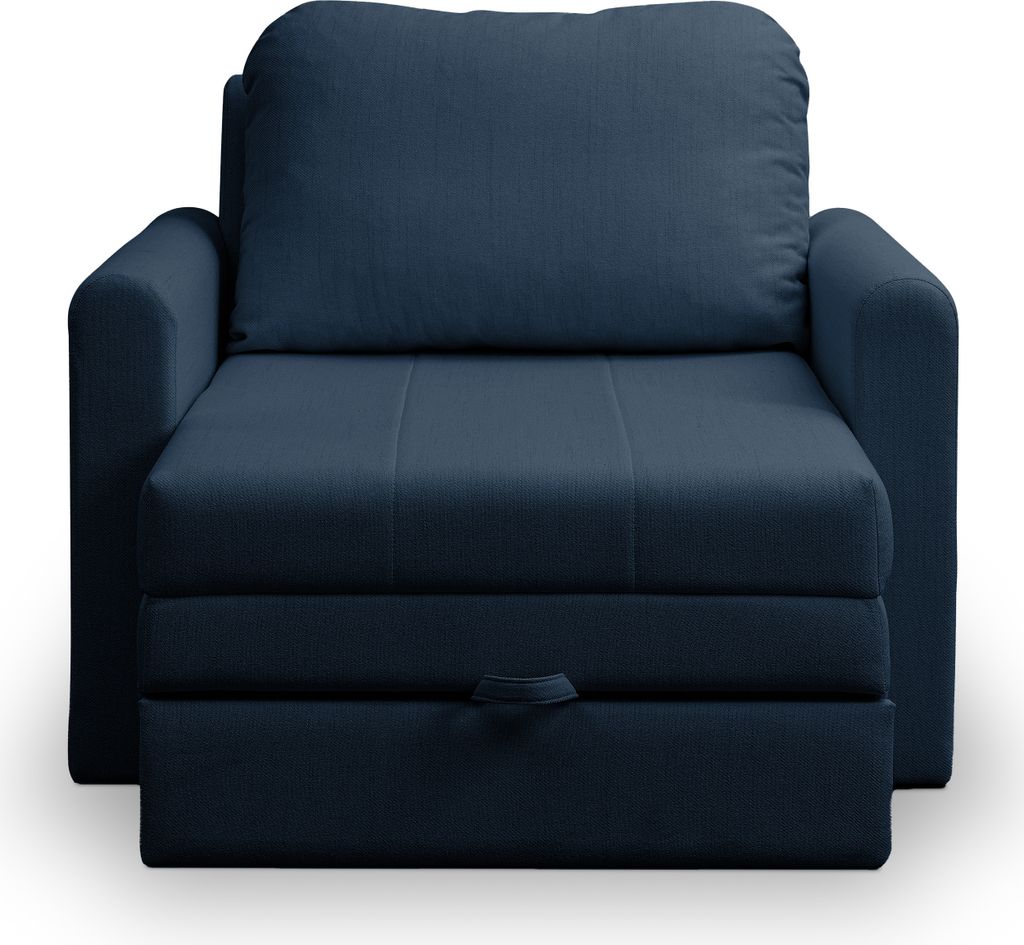 Selsey DEJANO - Schlafsessel - Dunkelblau - 75x196 cm