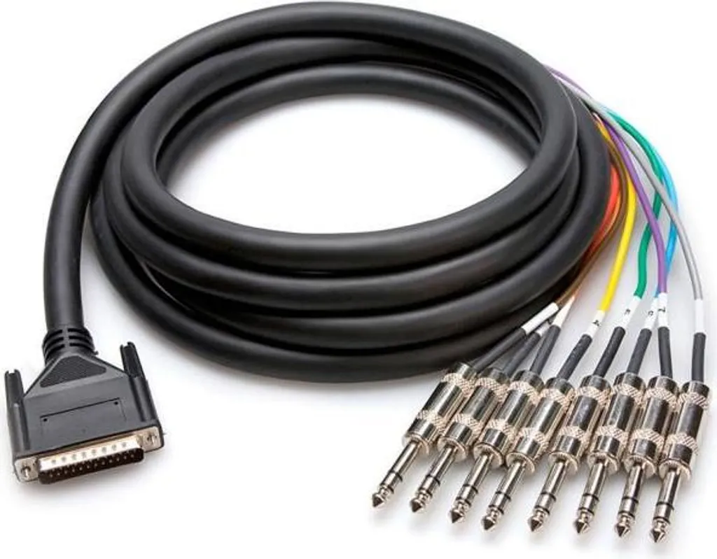 Hosa DTP-805 Cavo Multicore 8 Vie DB25 a TRS 6,3mm 5m | Audio Pro