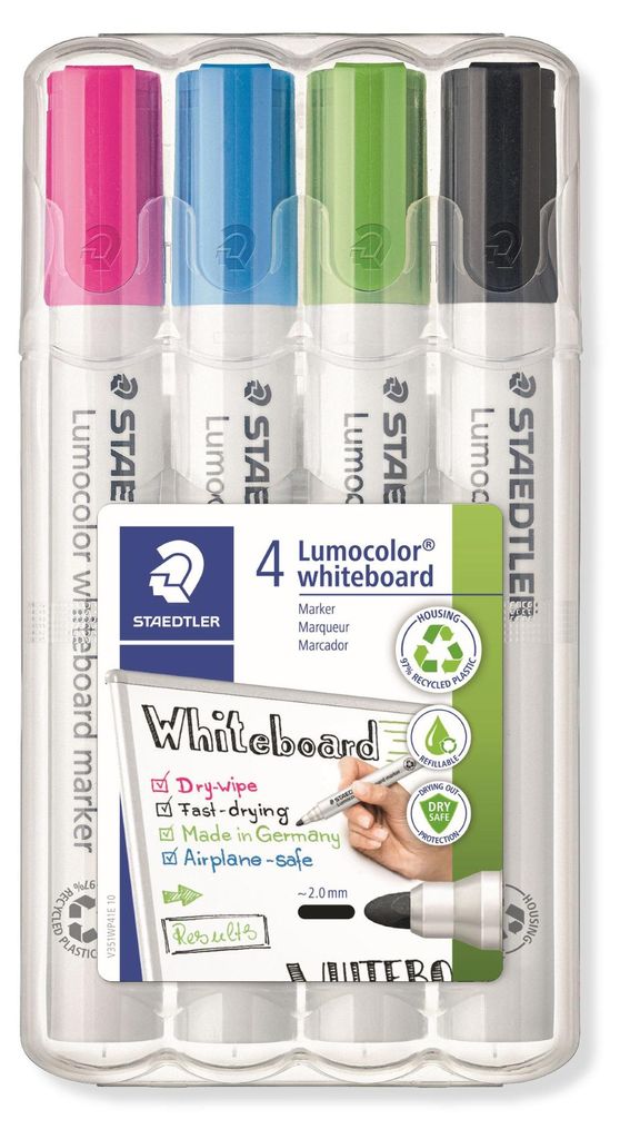 STAEDTLER 351 WP4-1 Marcatore per lavagna bianca Lumocolor Immagine del prodotto 