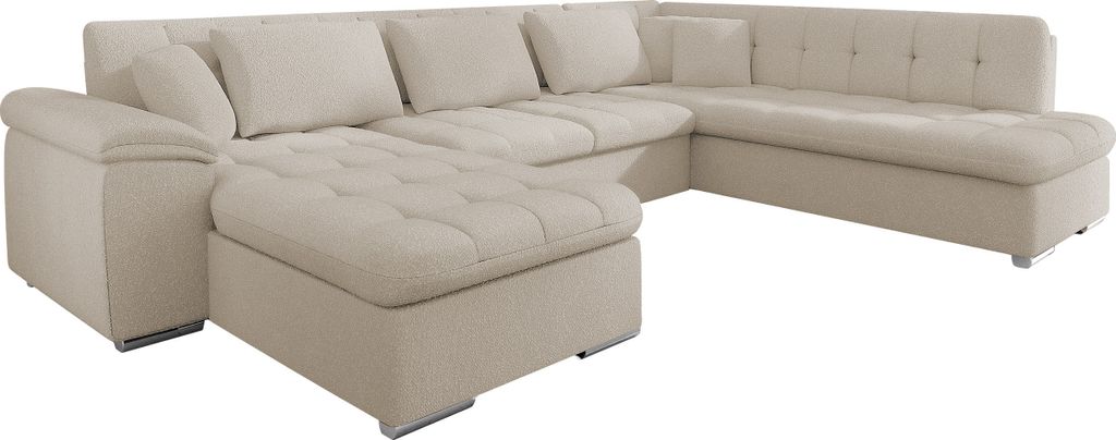 MIRJAN24 Ecksofa Niko Bis Premium, Polsterecke mit Bettkasten und Schlaffunktion, Wohnlandschaft (Farbe: Baloo 2074, Seite: Links)