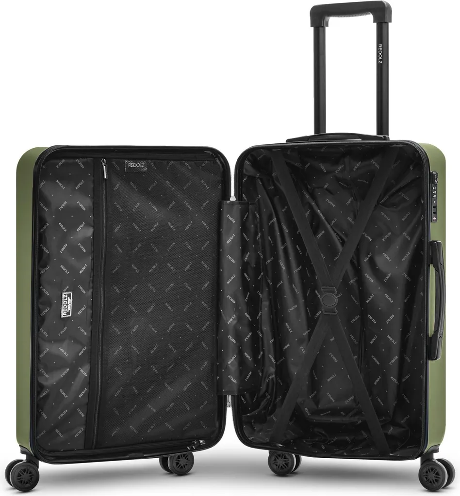 Valise de taille moyenne REDOLZ Essentials 09 Olive - Bagage 67cm - 4