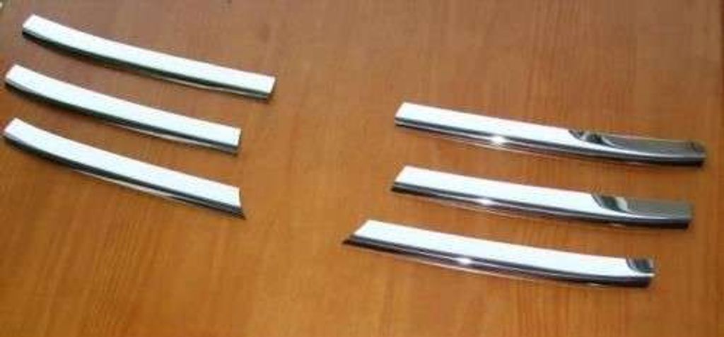 Edelstahl chrom Kühler Grill Leisten 6tlg für VW T5 Caravelle Multivan 2003-2009