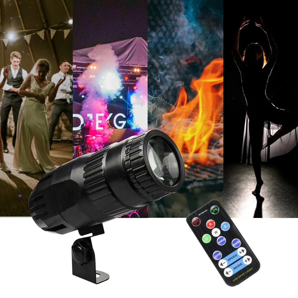 Mini projecteur LED RGBW : éclairage de scène facile sans réglage complexe