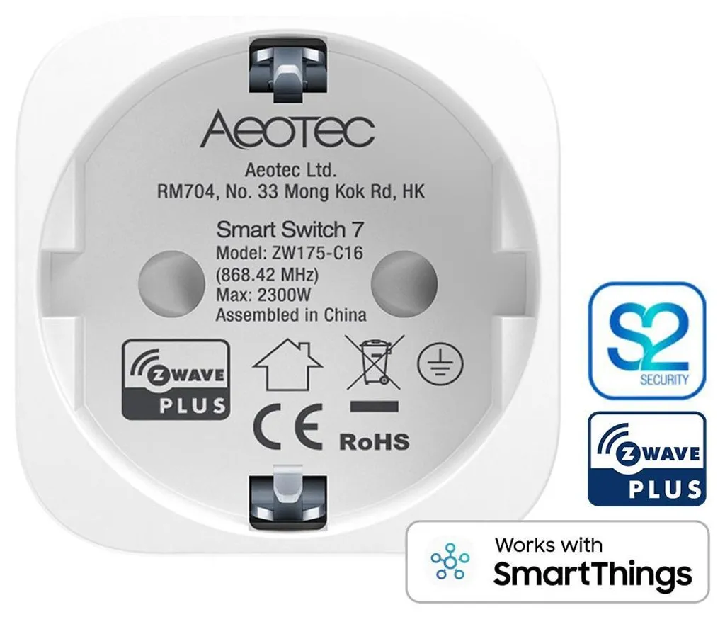 Prise Connectée pour Automatisation Maison - Aeotec Smart Switch 7 ZWave
