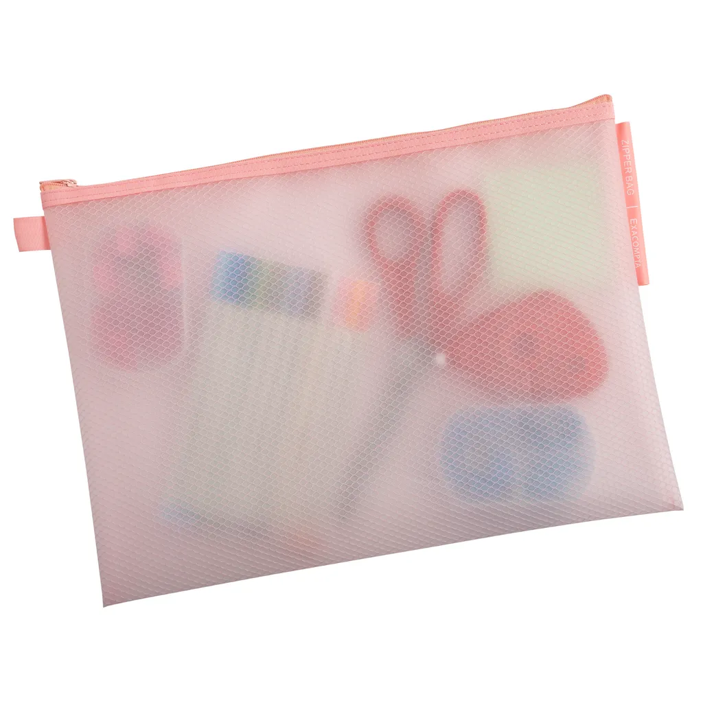 Pochette Zippée A4 Exacompta Souple - Protège Documents - Lot de 12
