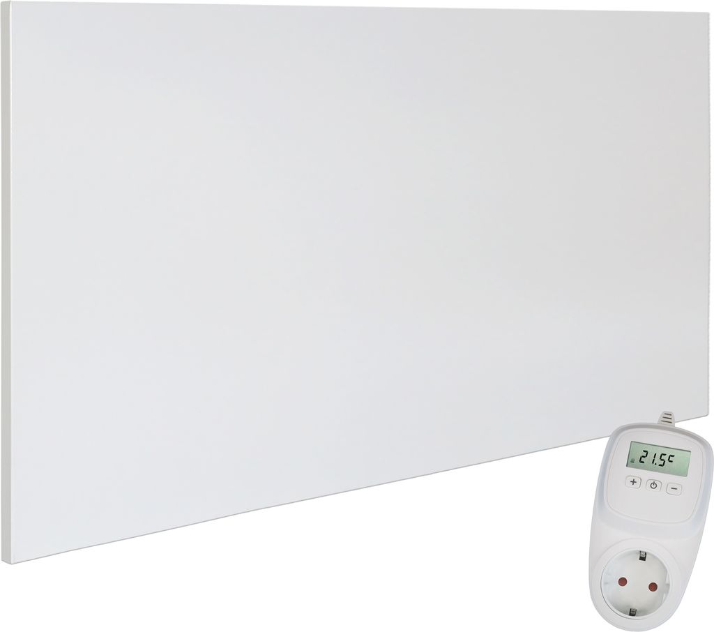 H700 Carbon Crystal Heizpaneel 700 Watt mit TH10 Thermostat Produktbild 