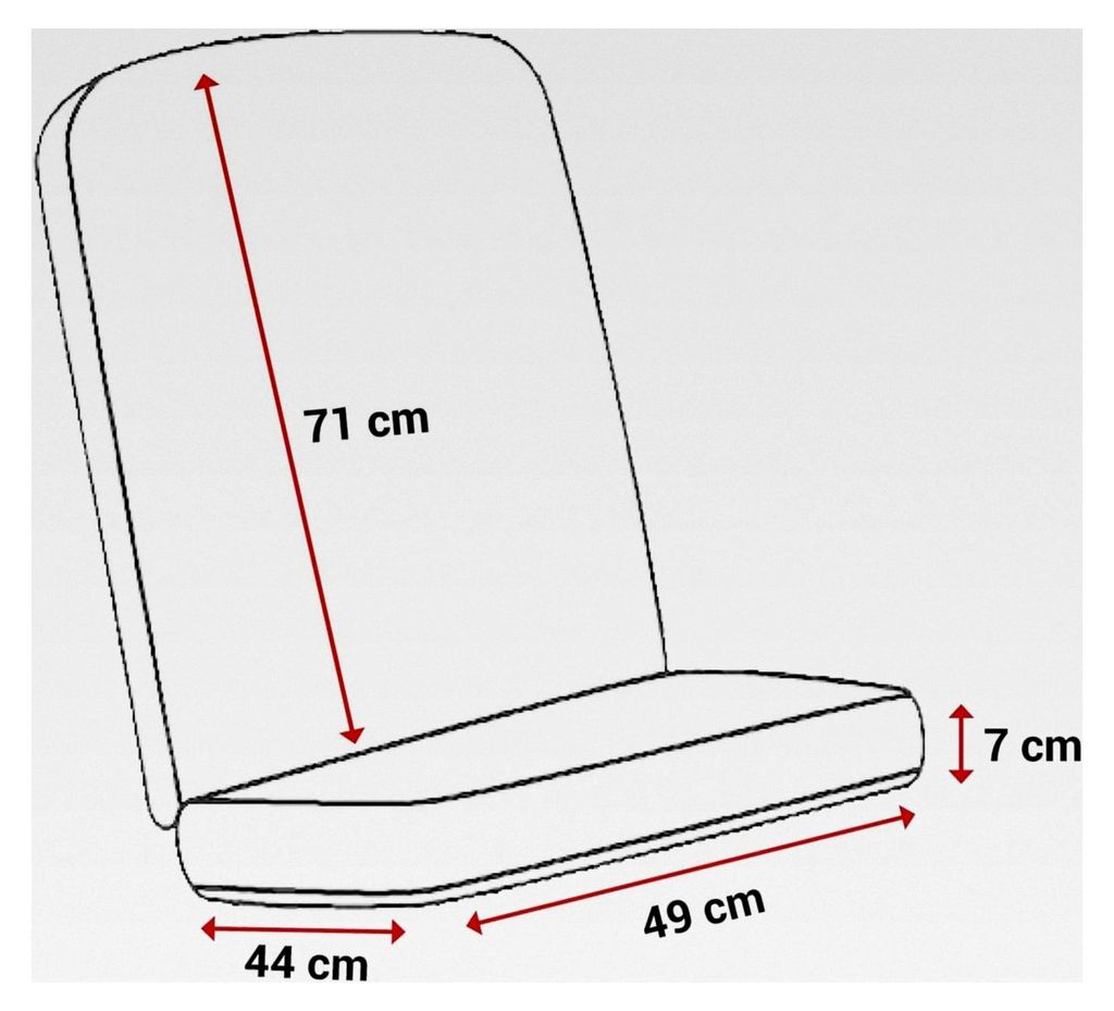 Auflage für Gartenmöbel - Stuhlauflage hoch Germany (Grün-Beige Gemustert)