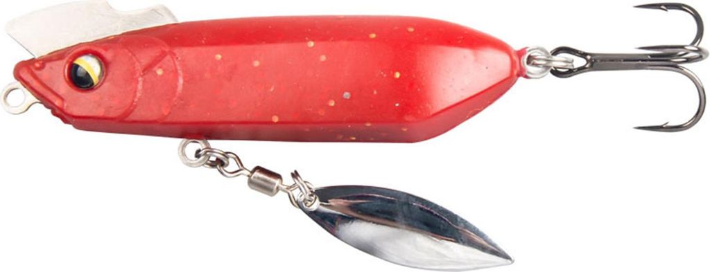 7,5 cm/20 g sinkender VIB-Hartköder mit Spinnerklingenhaken, weit auswerfender, rotierender Pailletten-Künstlicher Angelköder, Salzwasser, Süß...