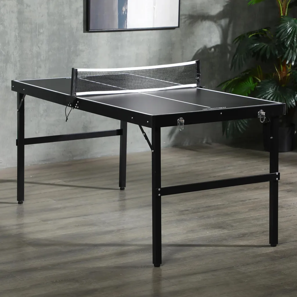 Table de tennis de table de loisir pliable pour appartement et petit salon - 7
