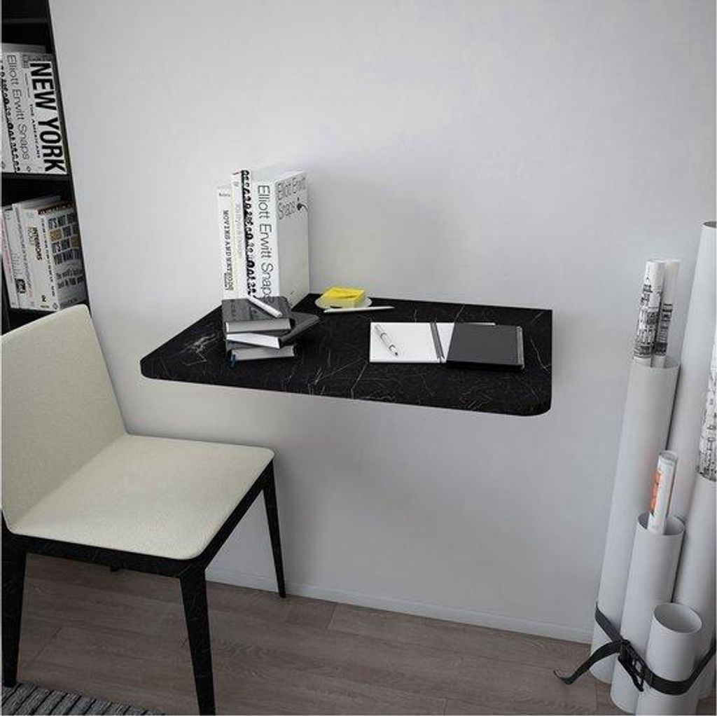 Nestly Wandklapptisch ovaler Wandtisch platzsparender Klapptisch 72x45 cm