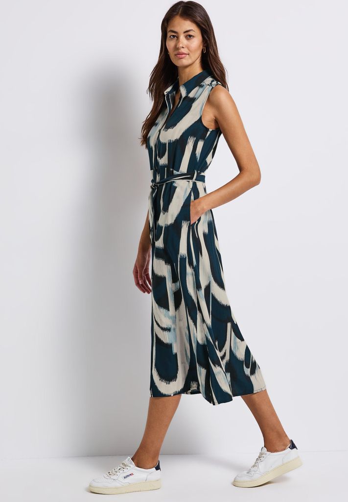 Street One Blusenkleid 'Ärmelloses Blusenkleid', A144620, tide blue, Gr. 42