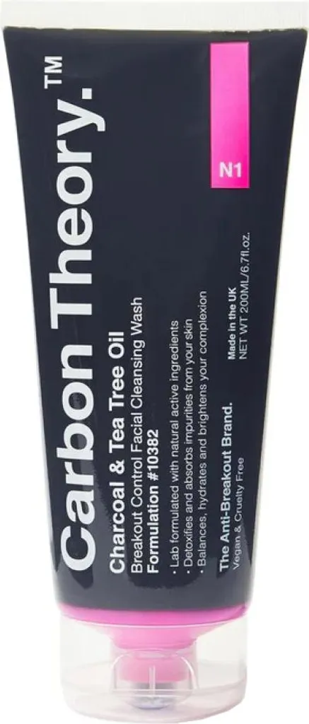 Carbon Theory Nettoyant Visage Charbon et Tea Tree Anti-Imperfections 200ml