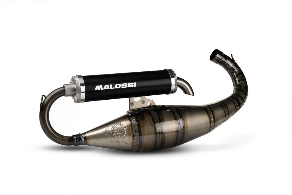 Pot Malossi MHR Team 3 C-ONE D 47,6 mm en Acier Spécial avec Silencieux