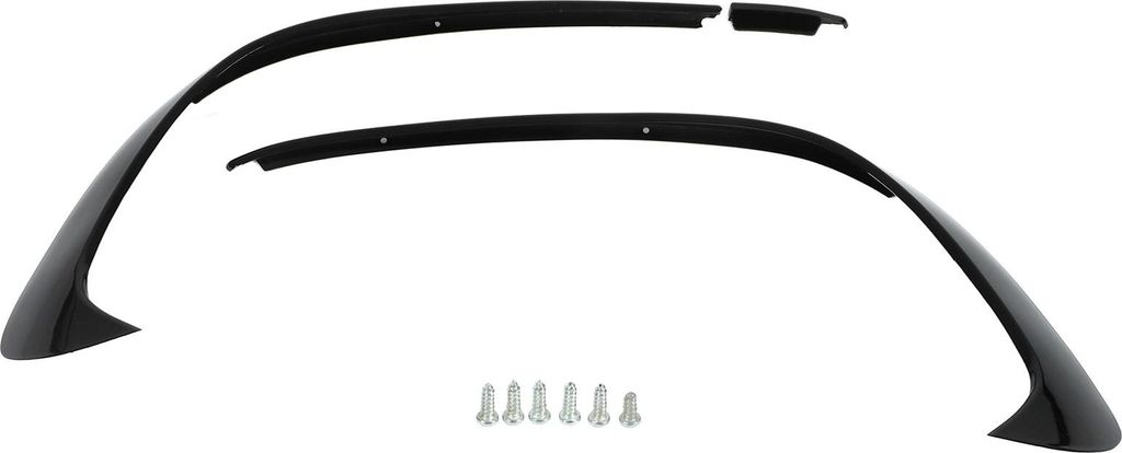 3ks lesklý černý přední nárazník -spoiler -splitter -trim Obrázek produktu 
