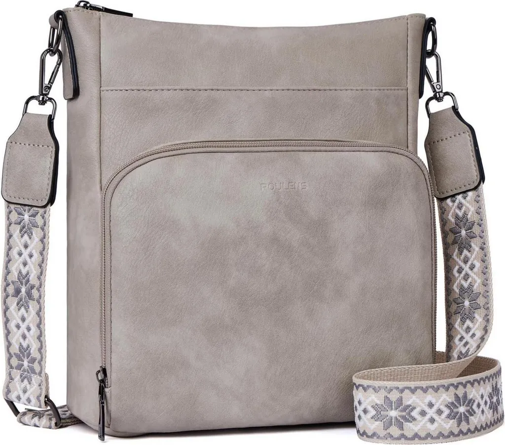 Roulens Sac à bandoulière Femme en Cuir Végane - Petit Sac à main Chic
