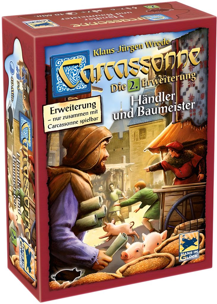 Asmodee Carcassonne, Brettspiel, Familie, 7 Jahr(e), Produktbild 