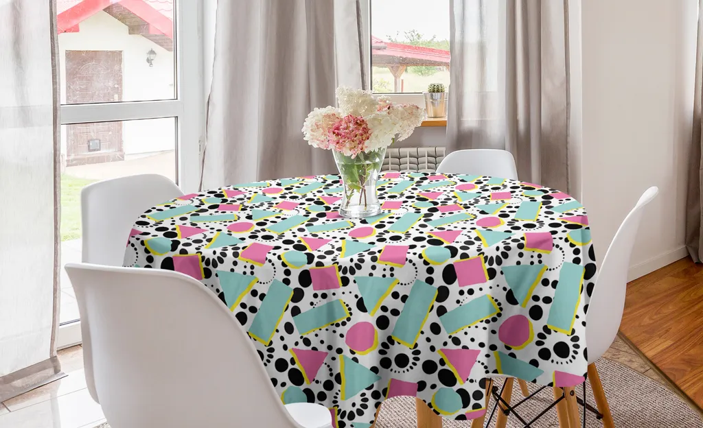 Tovaglia Rotonda 150 cm Rosa Seafoam Pois | Prezzo Speciale