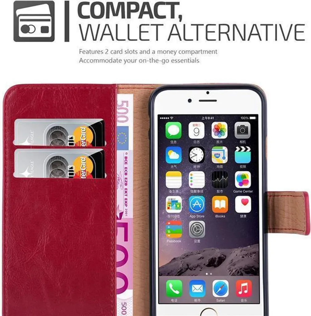 Cadorabo Custodia Professionale iPhone 6 Plus / 6S Plus Rosso Scuro - 3