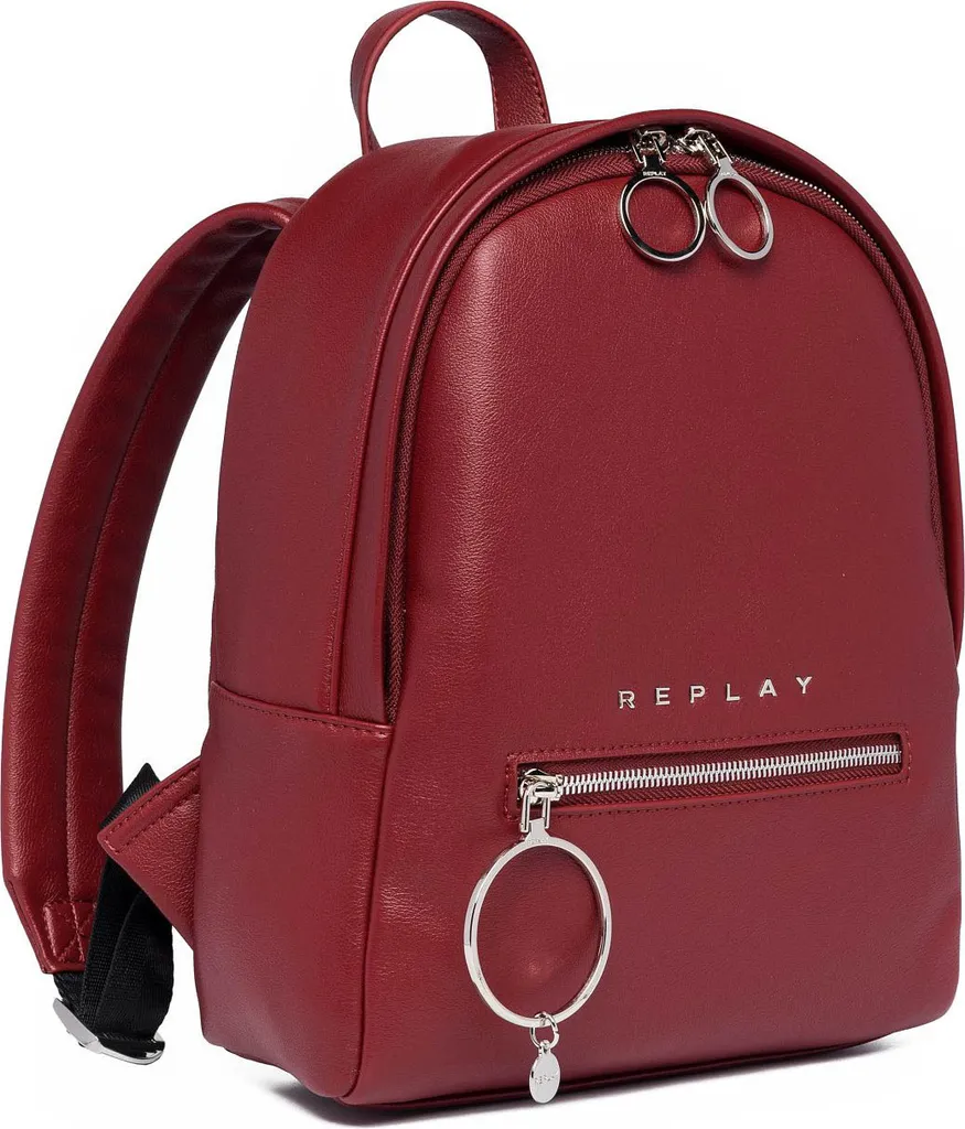 REPLAY Backpack DK Carmine - Zaino Rosso Tempo Libero - Offerta