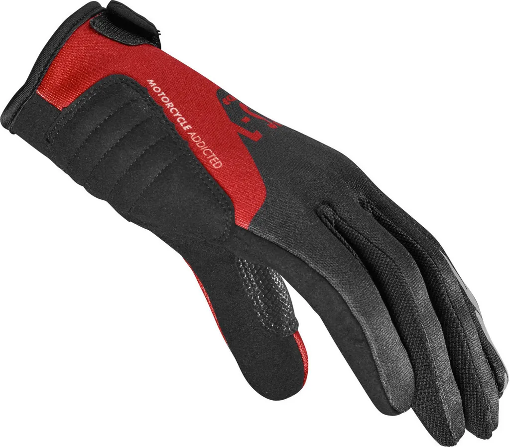 Gants Spidi CTS-1 de Protection Moto Rouge Noir S avec Grip Optimisé