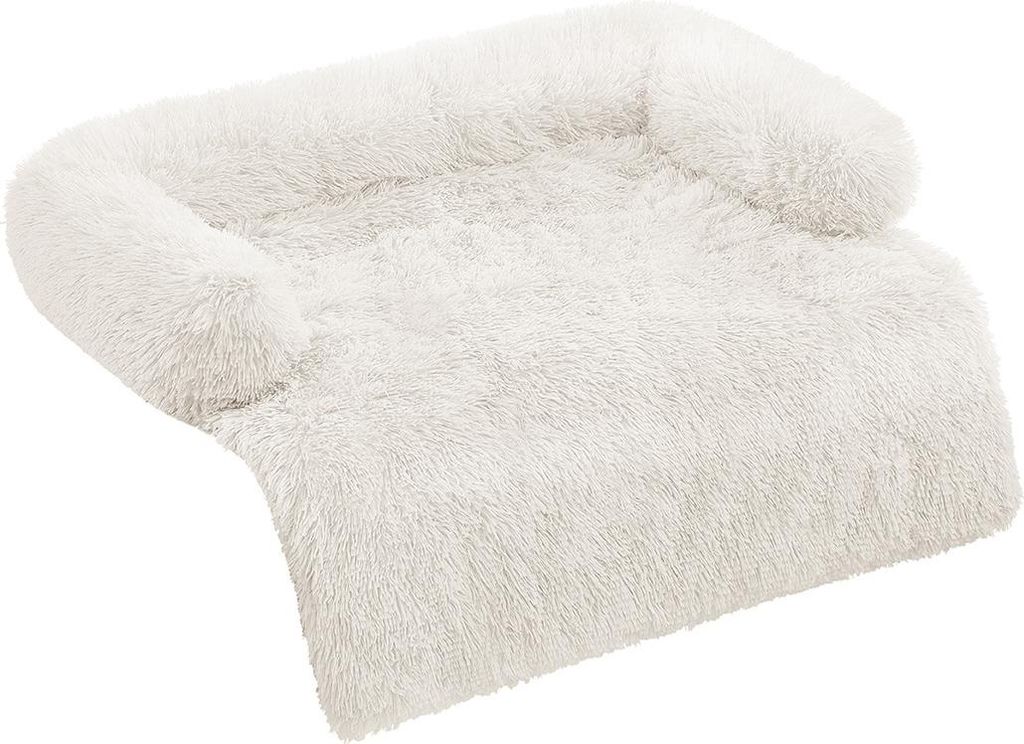 Hundebett XL, warm und gemütlich, 110 x 95 x 18 cm, Wolkenweiß