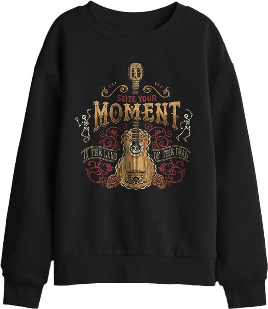 Coco - "Seize Your Moment In The Land Of The Dead" Sweatshirt für Kinder TV29596 (116) (Schwarz)