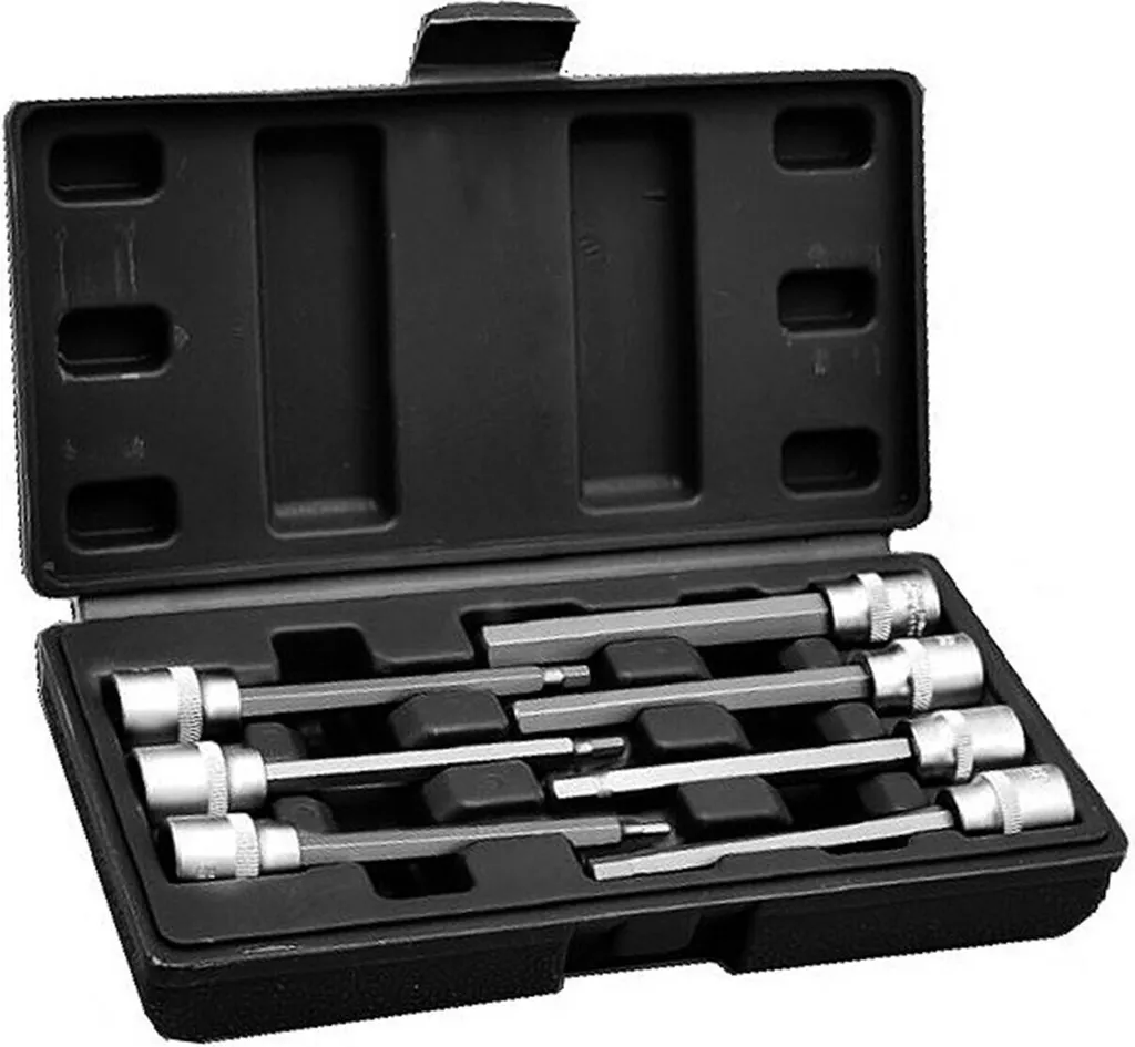 Kit 7 Bussole Esagonali 3/8" Extra Long | Precisione per Restauro Auto