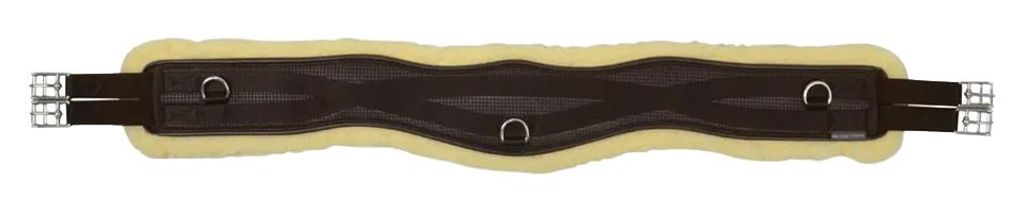 Hy - Sprunggurt, Kontur, Mit Vlies gefüttert BZ6445 (152,4 cm) (Braun)
