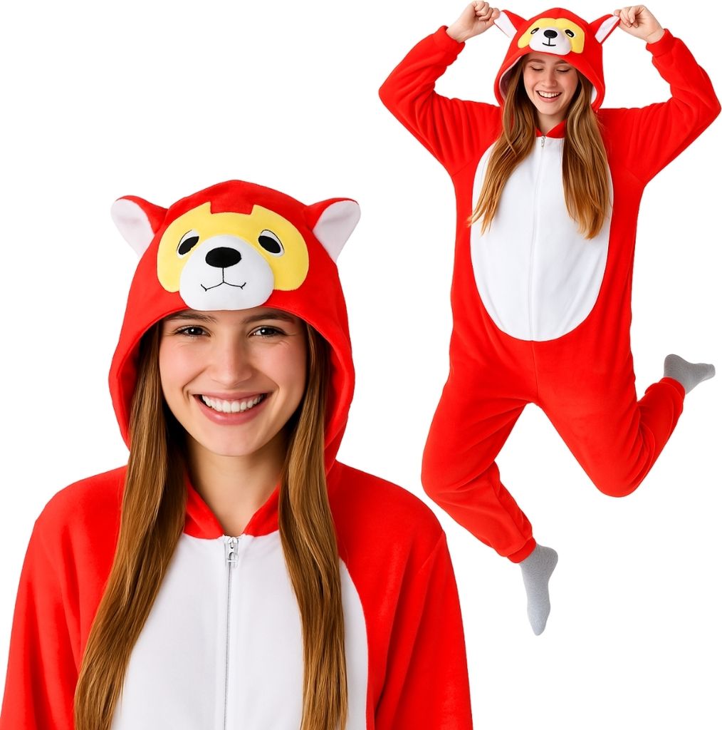 Pyjama Onesie Kigurumi Kostüm Verkleidung Akita XL: 175 - Produktbild 