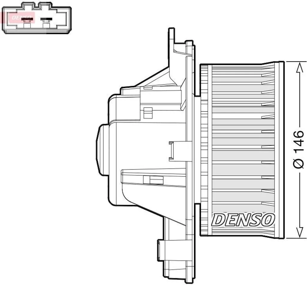 DENSO DEA21014 Ventilateur d'habitacle pour DS5 et Peugeot 3008 5008