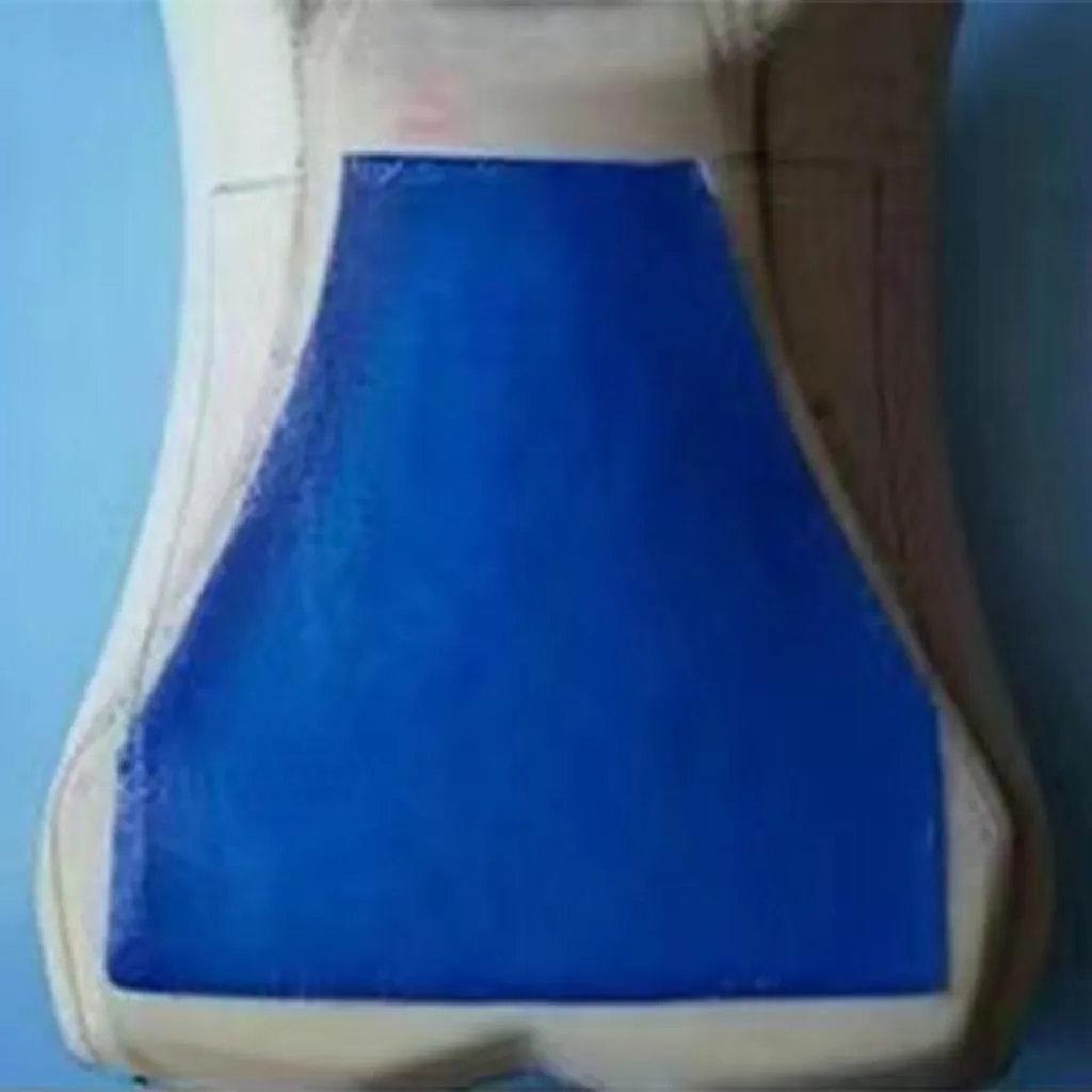 Coussin en gel pour selle de moto universel 35x35x1 cm bleu confort
