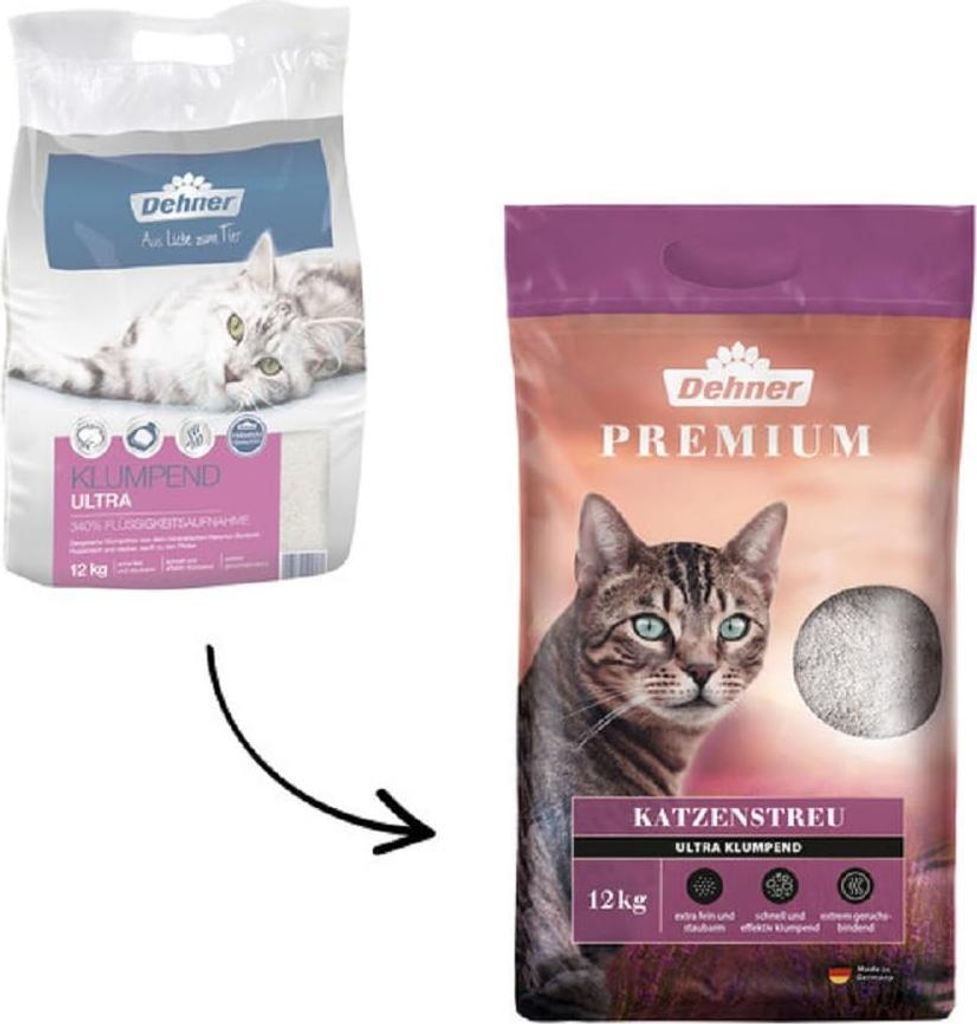 Dehner Premium lettiera per gatti Ultra clumping, 100 % Immagine del prodotto 