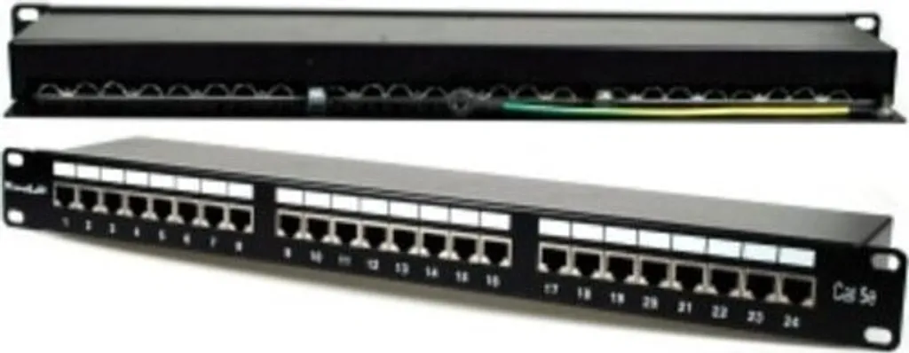 Patch Panel 24 Porte Cat5e Schermato XtendLan 1U 19" - Qualità Top