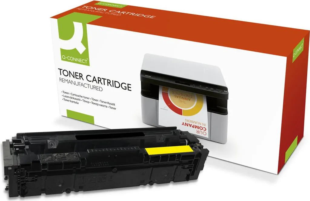 Cartouche toner jaune Q-Connect K18894QC compatible avec imprimantes laser