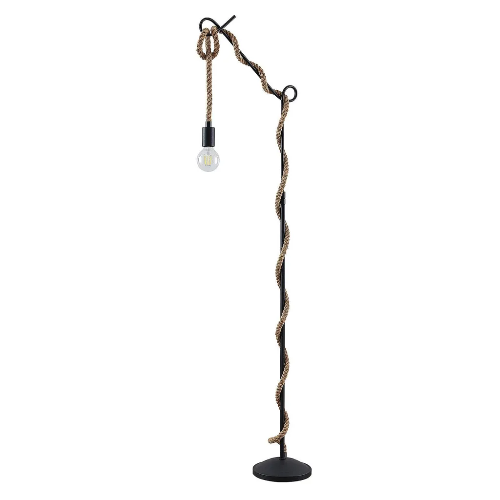 Lampada da Terra Lucande Ropina 180cm | Robusta e Facile da Usare