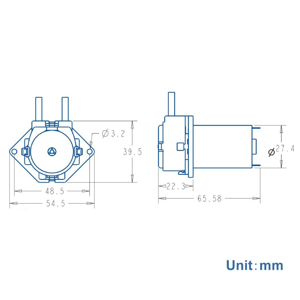 12V Schlauchpumpe Für DIY & Labore – Durchfluss 10–90 Ml/min, Mit Silikonschlauch (2x4 Mm), Selbstansaugend